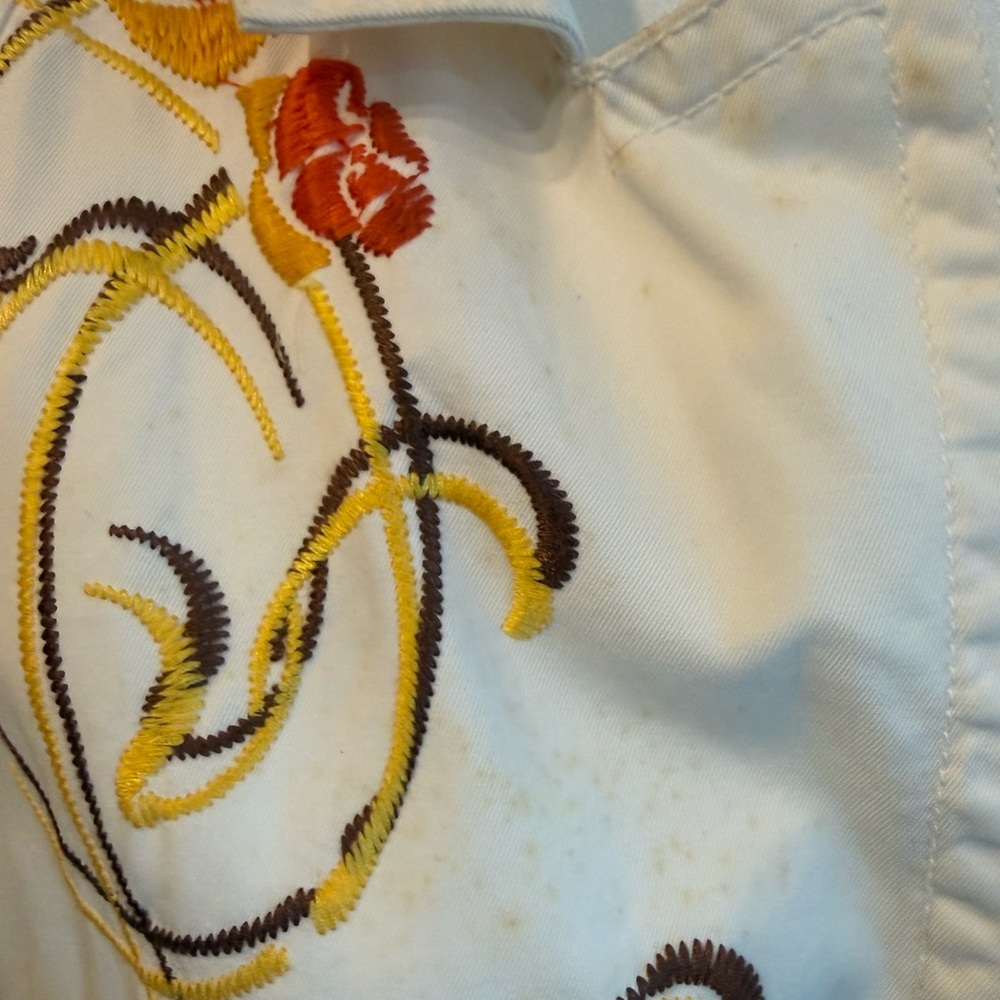 Johnny Was Embroidered White BlazerJacket Flower Los Angeles Designer READ - Picture 15 of 16